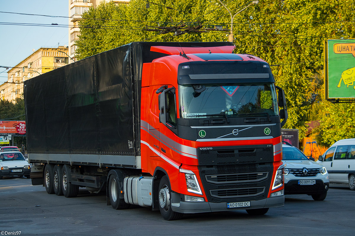 Закарпатская область, № АО 0102 ОС — Volvo ('2012) FH.460