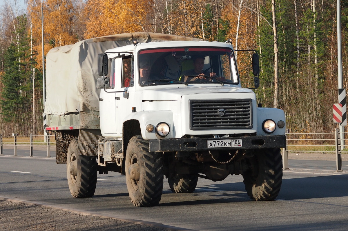 Ханты-Мансийский автоном.округ, № А 772 КМ 186 — ГАЗ-33088 «Садко»