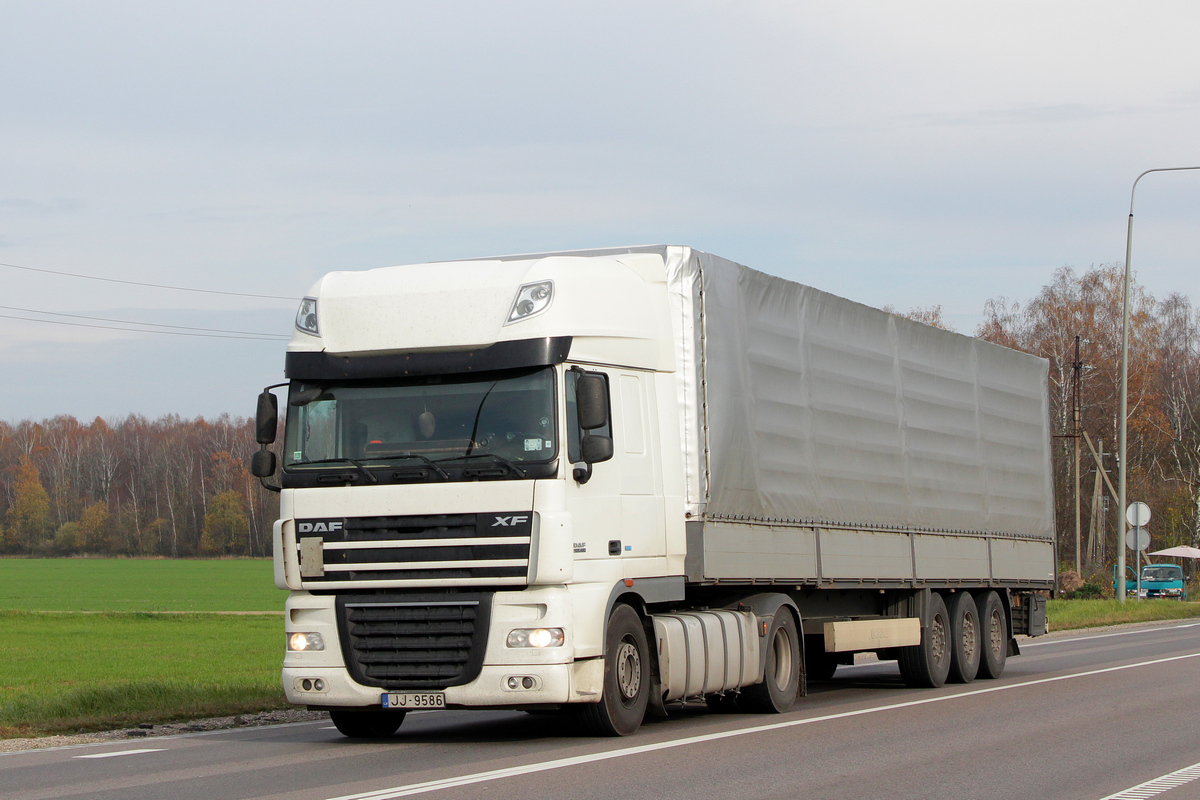 Латвия, № JJ-9586 — DAF XF105 FT