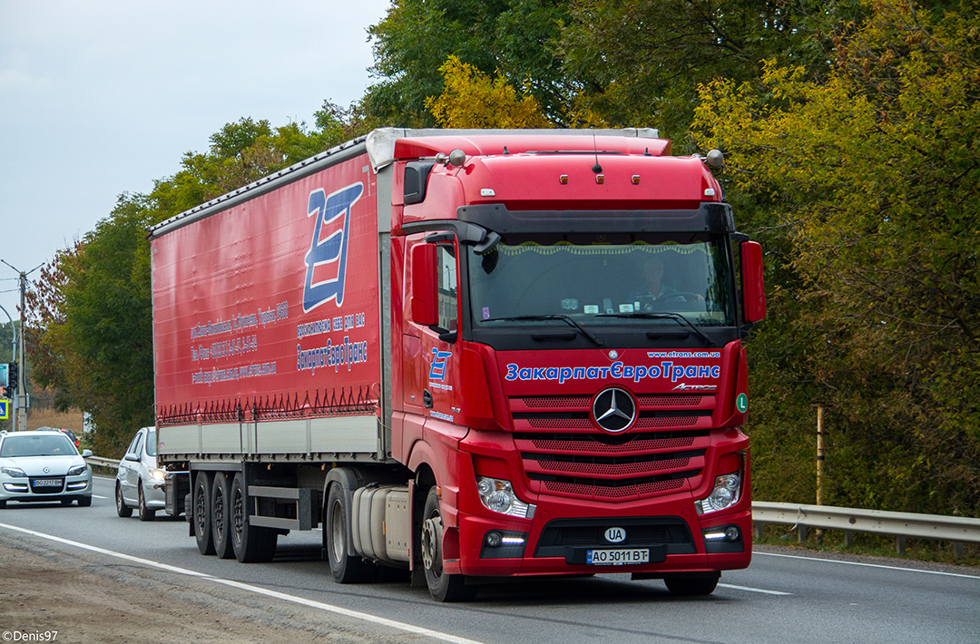 Закарпатская область, № 37 — Mercedes-Benz Actros ('2011) 1845