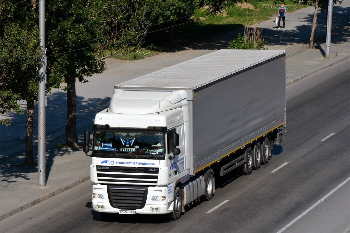 Кемеровская область, № Е 665 СА 750 — DAF XF105 FT