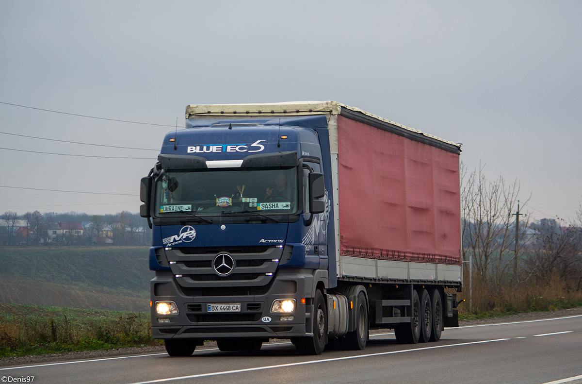 Хмельницкая область, № ВХ 4448 СА — Mercedes-Benz Actros ('2009) 1844