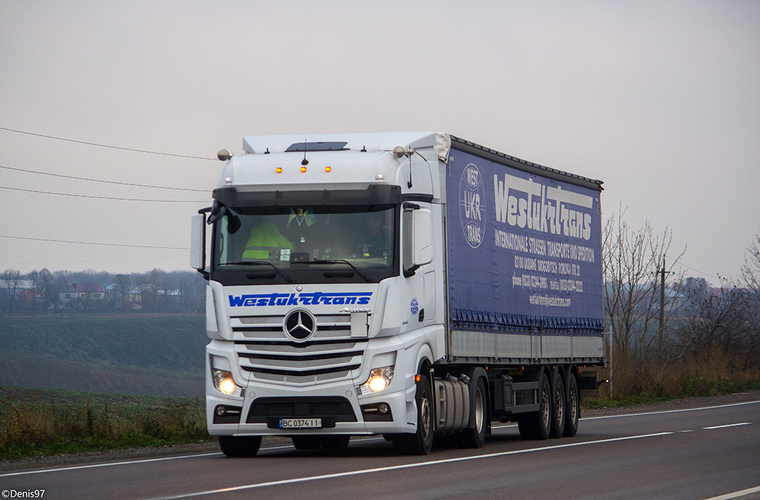 Львовская область, № ВС 0374 ІІ — Mercedes-Benz Actros ('2011) 1848