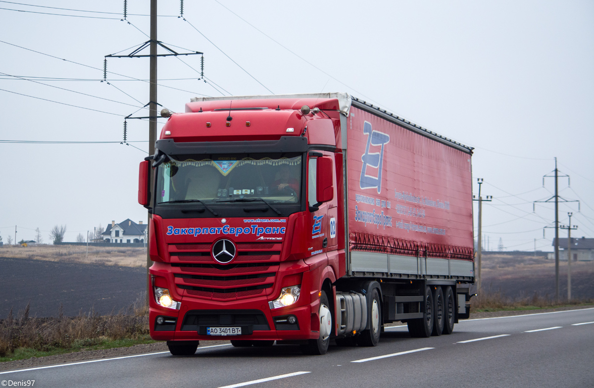 Закарпатская область, № 02 — Mercedes-Benz Actros ('2011) 1845