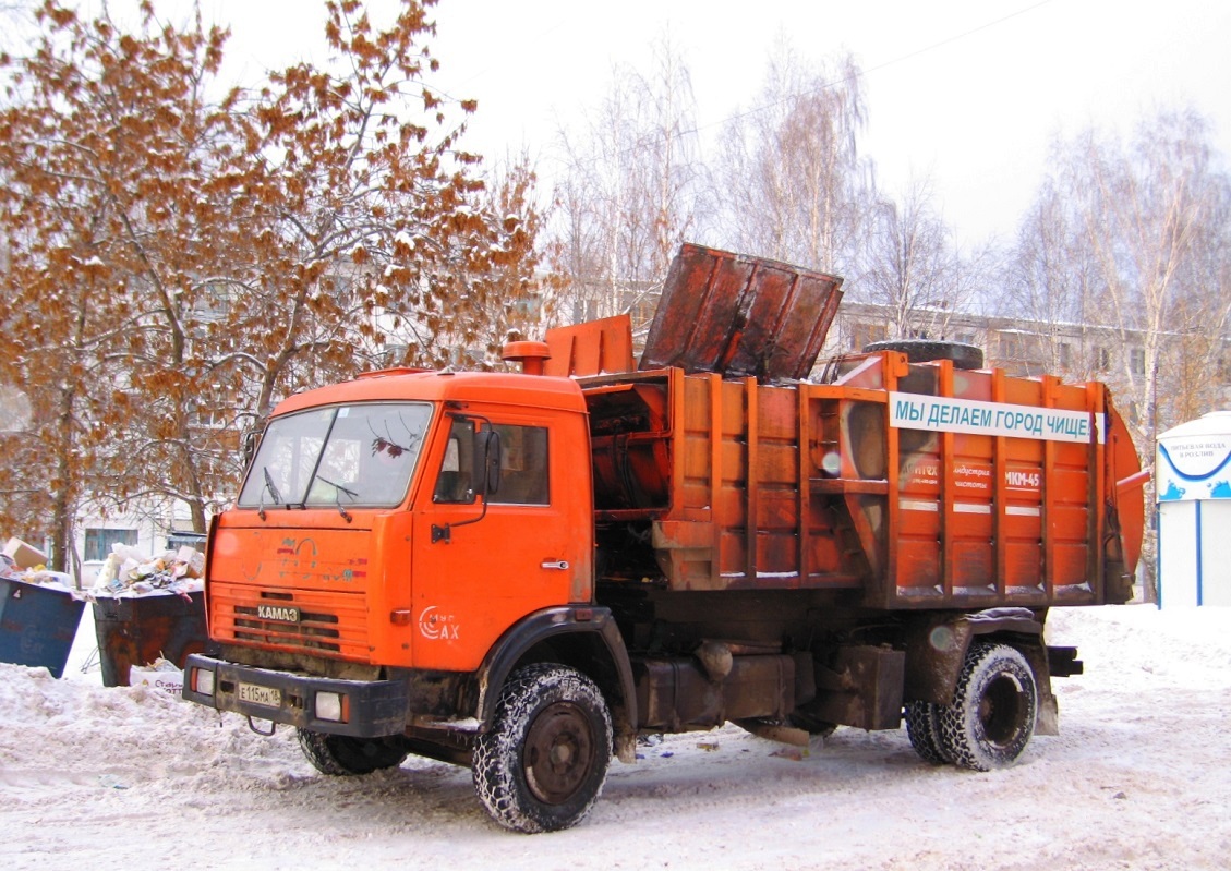 Удмуртия, № Е 115 МА 18 — КамАЗ-43253-02 [43253C]