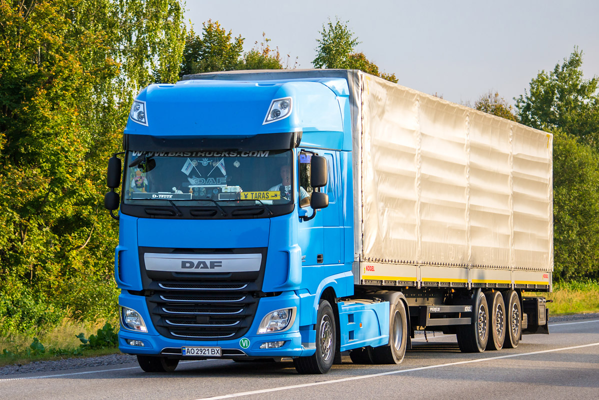 Закарпатская область, № АО 2921 ВХ — DAF XF Euro6 FT