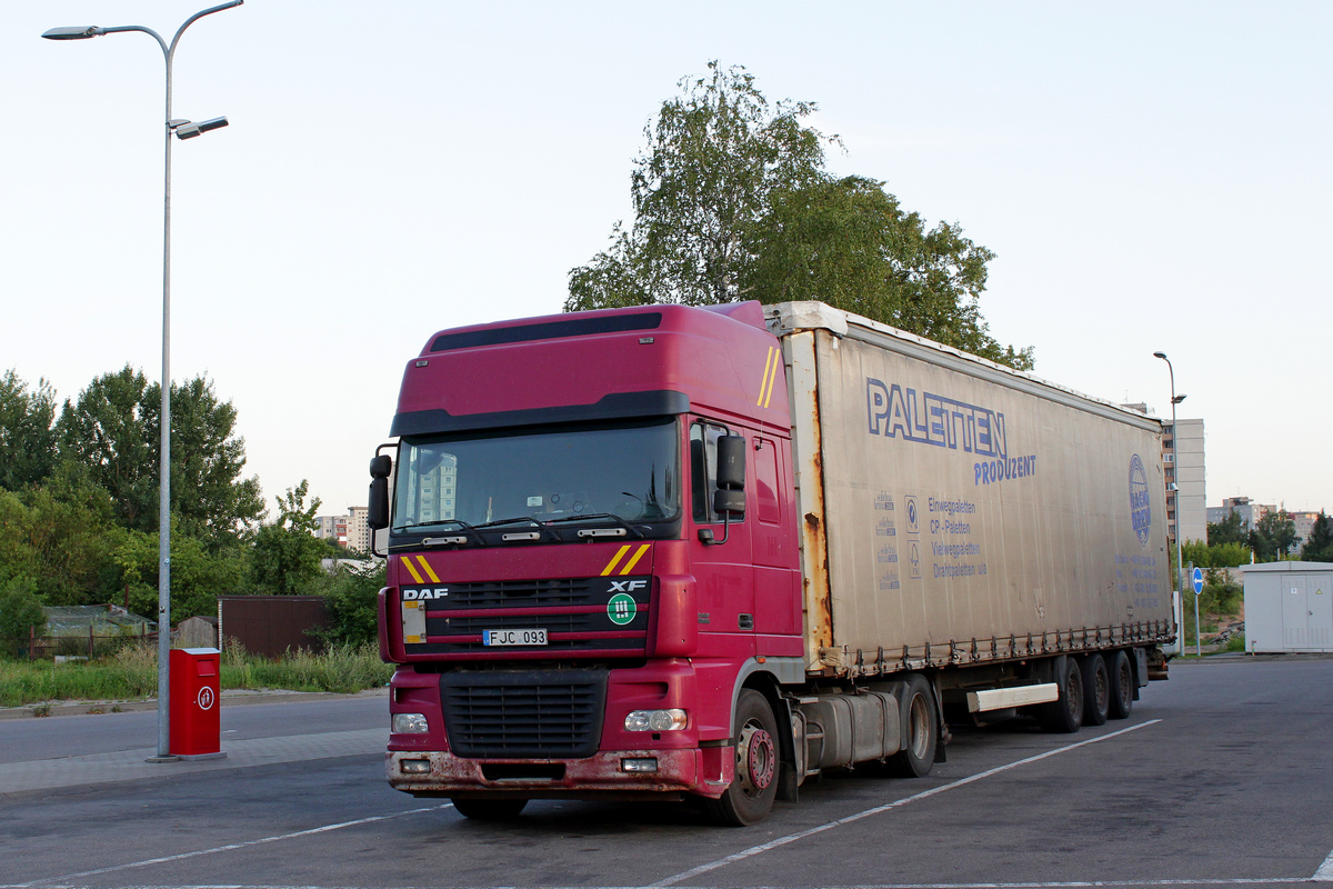 Литва, № FJC 093 — DAF XF95 FT