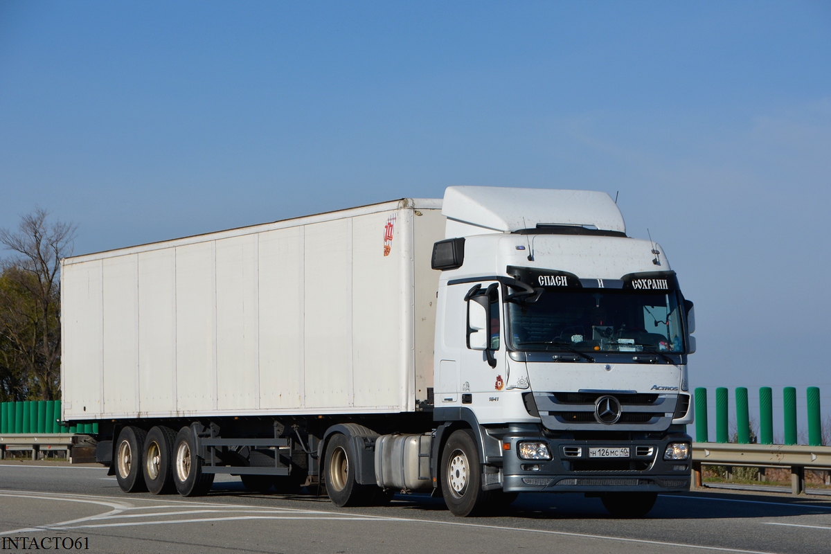 Калужская область, № Н 126 МС 40 — Mercedes-Benz Actros ('2009) 1841