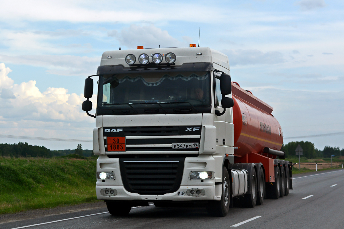 Хакасия, № К 547 КМ 19 — DAF XF105 FTT