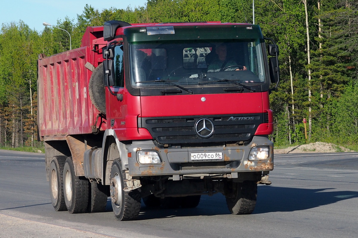 Ханты-Мансийский автоном.округ, № О 009 СО 86 — Mercedes-Benz Actros ('2003) 3332