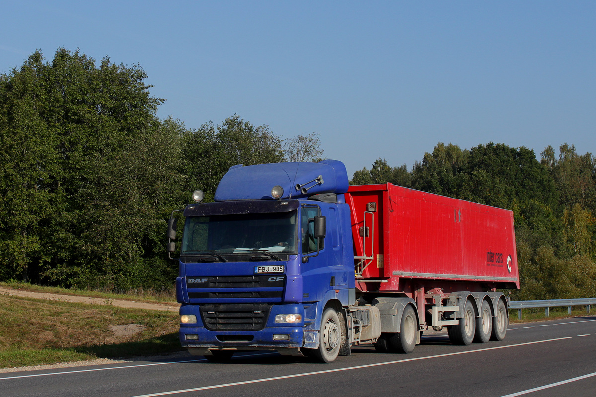 Литва, № FBJ 935 — DAF CF85 FT