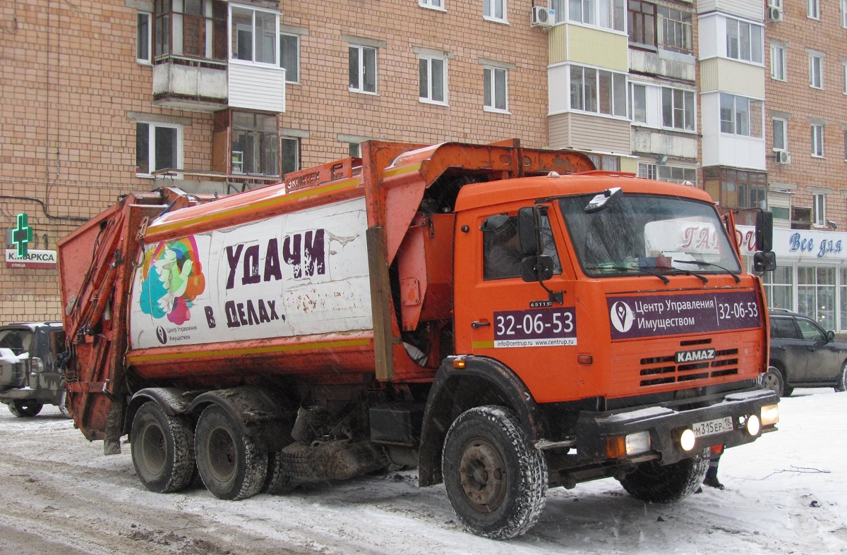 Удмуртия, № М 315 ЕР 18 — КамАЗ-65115-62