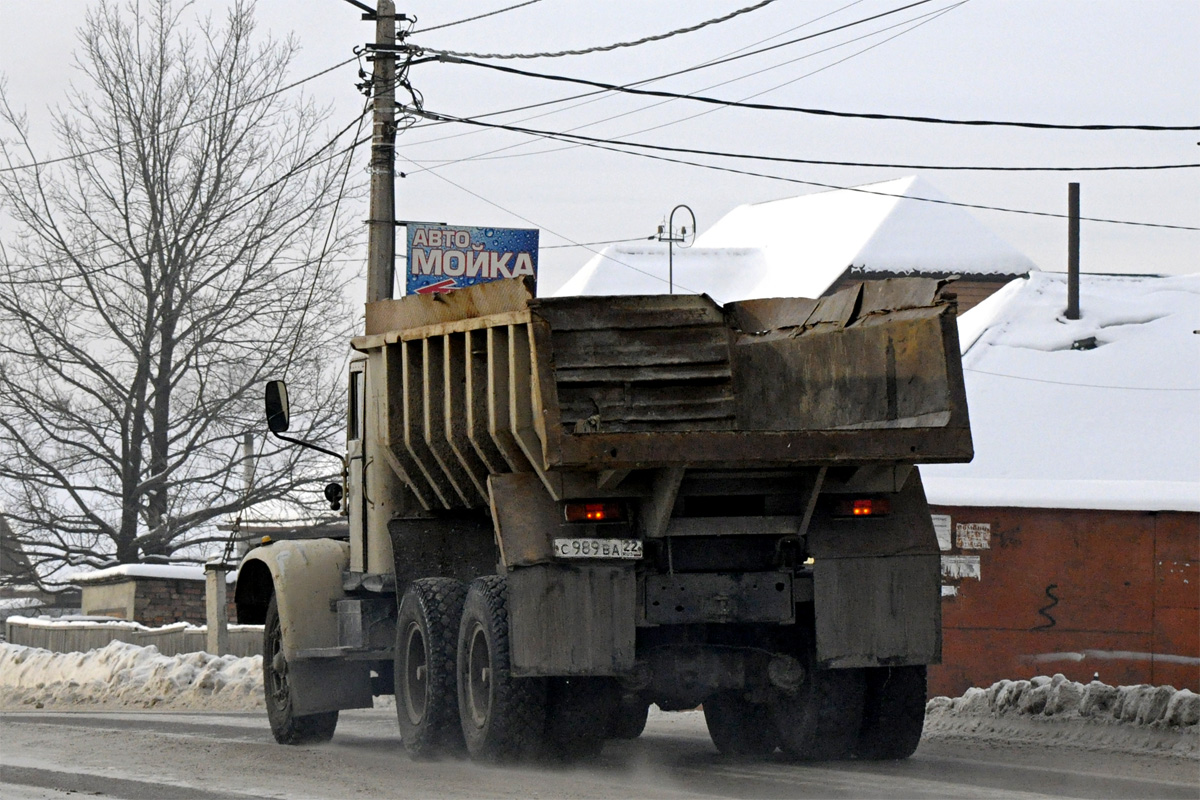 Алтайский край, № С 989 ВА 22 — КрАЗ-256Б1