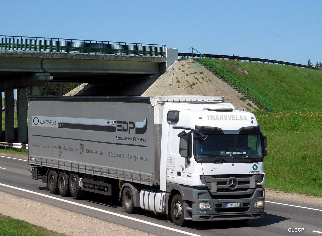 Литва, № FZU 253 — Mercedes-Benz Actros ('2009) 1844