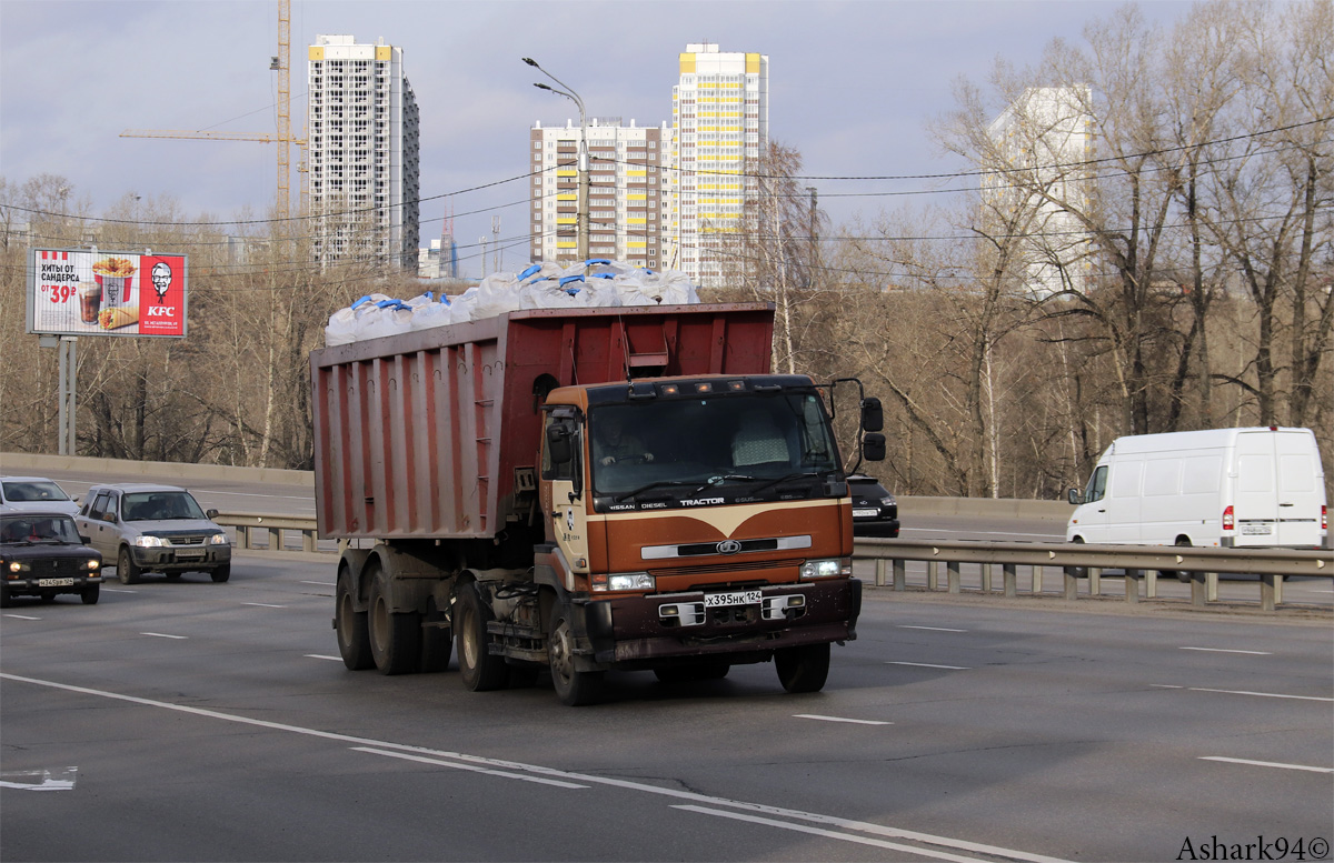 Красноярский край, № Х 395 НК 124 — Nissan Diesel (общая модель)