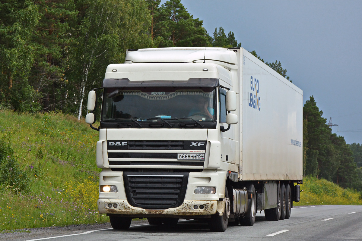 Новосибирская область, № В 668 ММ 154 — DAF XF105 FT