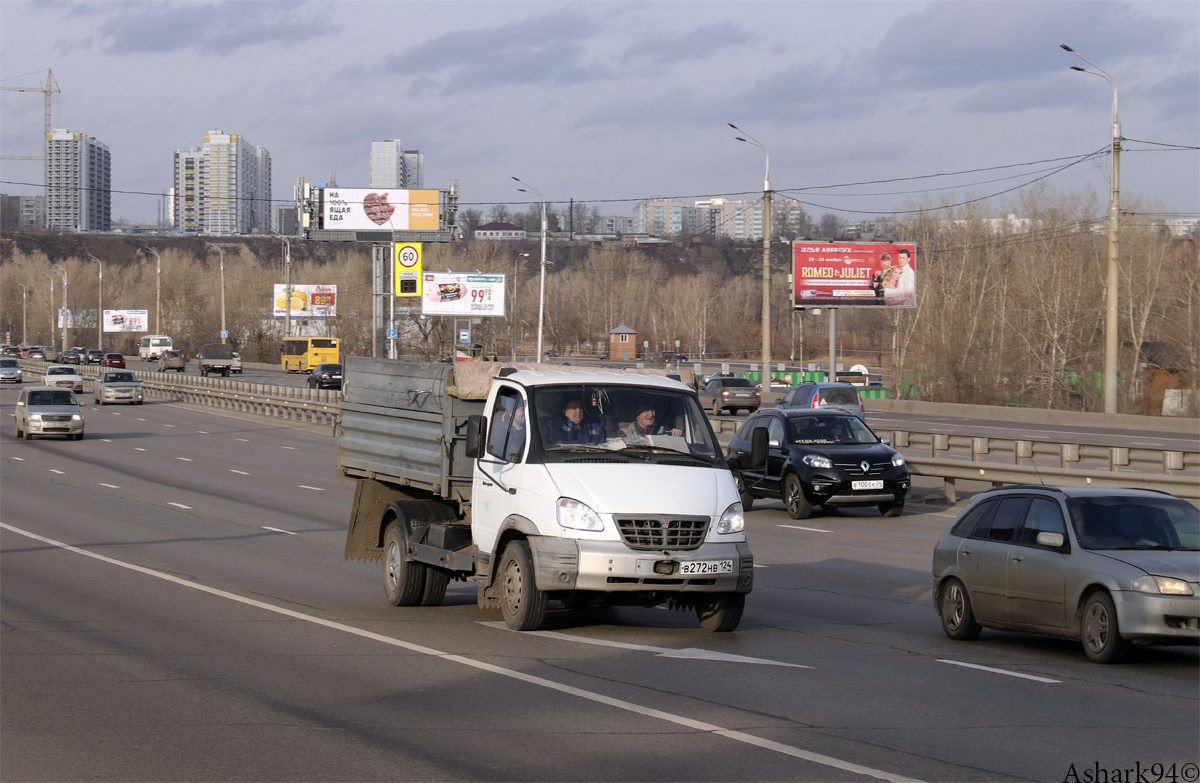 Красноярский край, № В 272 НВ 124 — ГАЗ-33104 "Валдай"