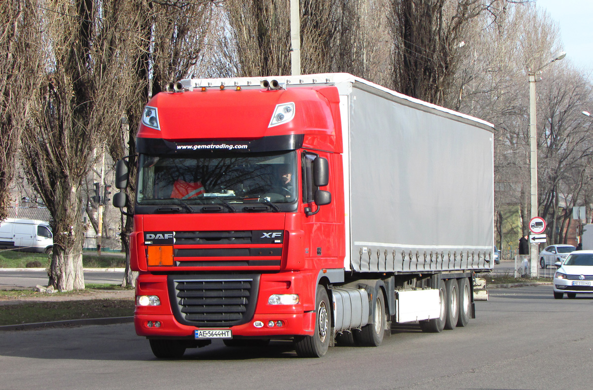 Днепропетровская область, № АЕ 5644 НТ — DAF XF105 FT