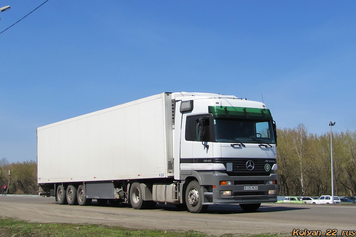 Алматинская область, № B 034 WUN — Mercedes-Benz Actros ('1997) 1846