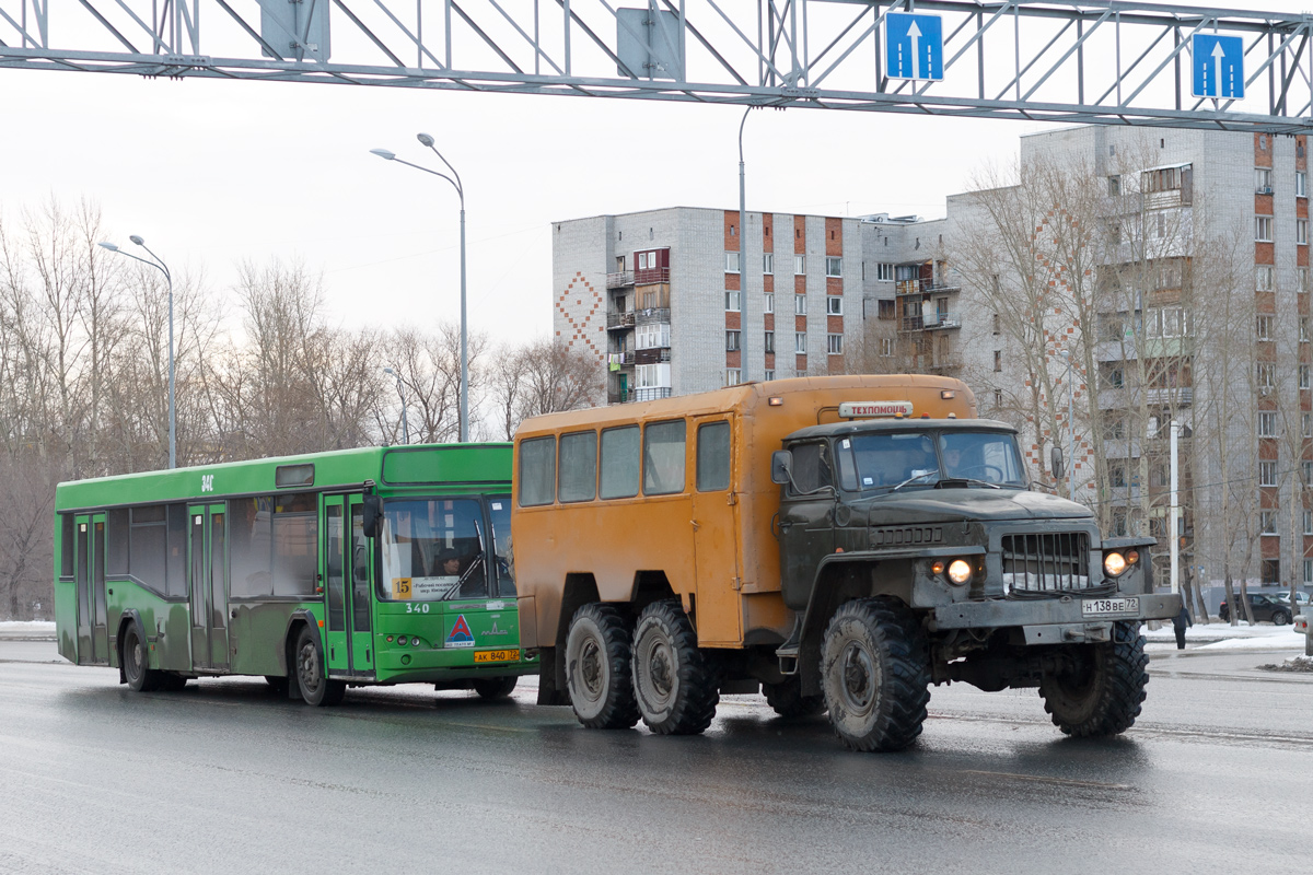 Тюменская область, № Н 138 ВЕ 72 — Урал-375 (общая модель)