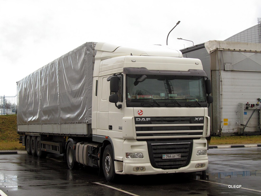 Северо-Казахстанская область, № 744 АР 15 — DAF XF105 FT