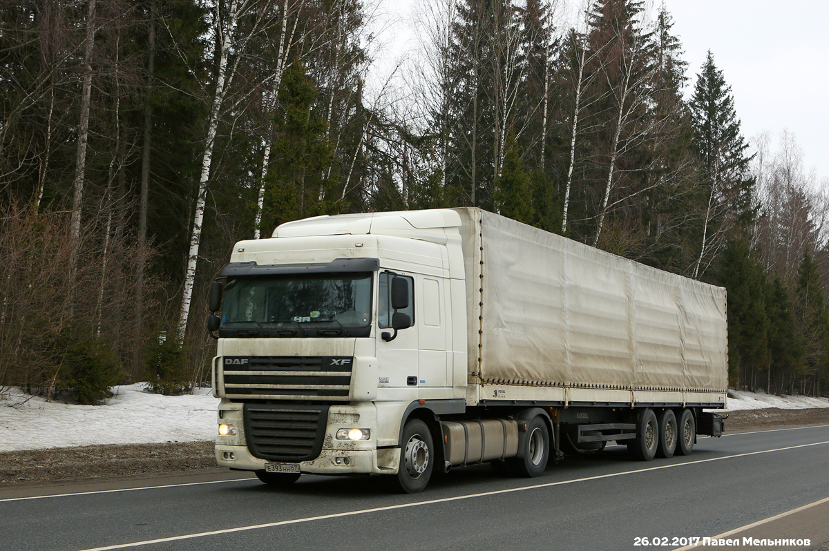 Смоленская область, № Е 393 НН 67 — DAF XF105 FT