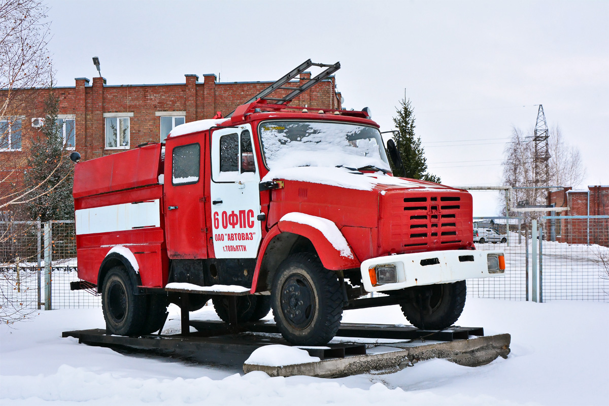 Самарская область, № (63) Б/Н 0093 — ЗИЛ-433362; Самарская область — Автомобили на постаментах; Техника на постаментах, памятники (Самарская область)