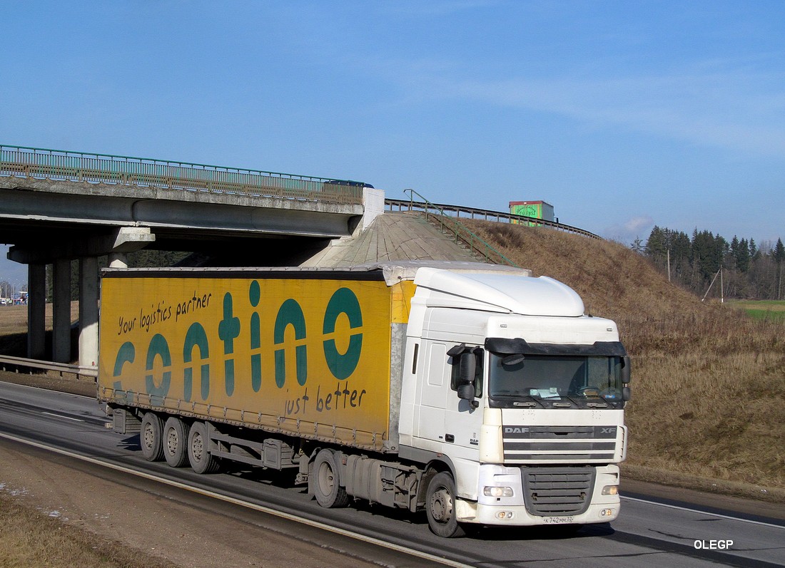 Брянская область, № К 742 ММ 32 — DAF XF105 FT