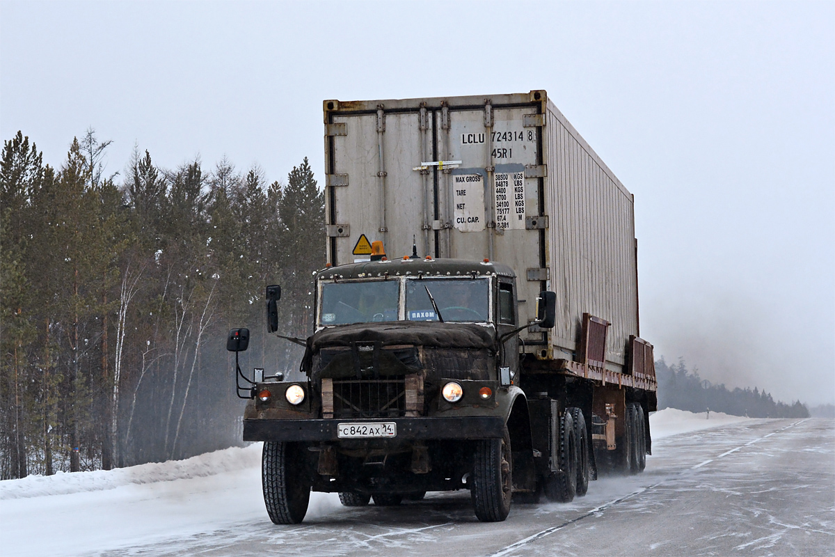 Саха (Якутия), № С 842 АХ 14 — КрАЗ-256Б1