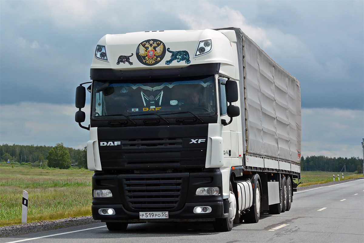 Омская область, № Р 519 РО 55 — DAF XF105 FT