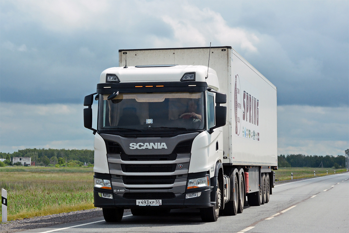 Омская область, № У 493 КР 55 — Scania ('2016) G440