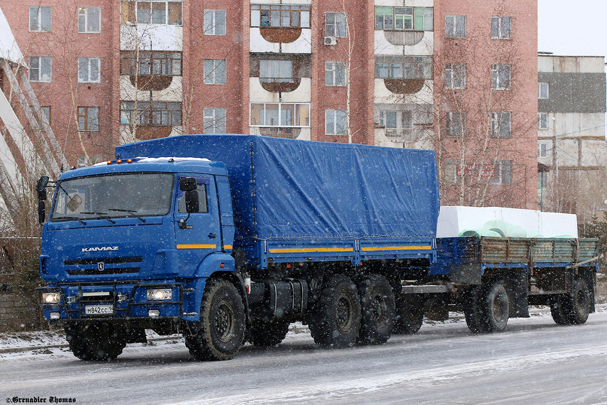 Саха (Якутия), № М 842 СС 14 — КамАЗ-43118-46