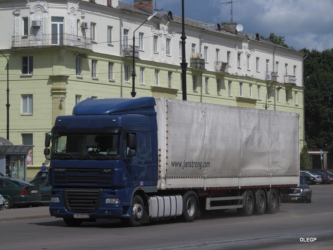 Минск, № АК 8721-7 — DAF XF105 FT