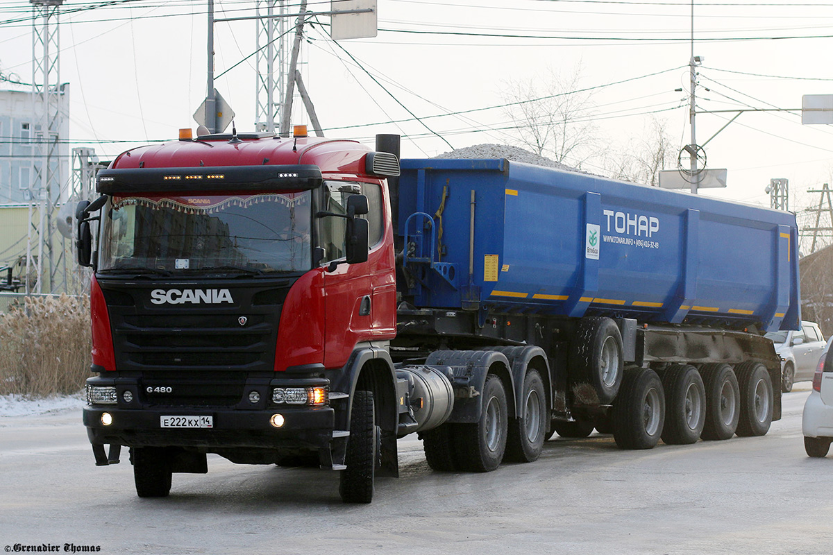 Саха (Якутия), № Е 222 КХ 14 — Scania ('2013) G480