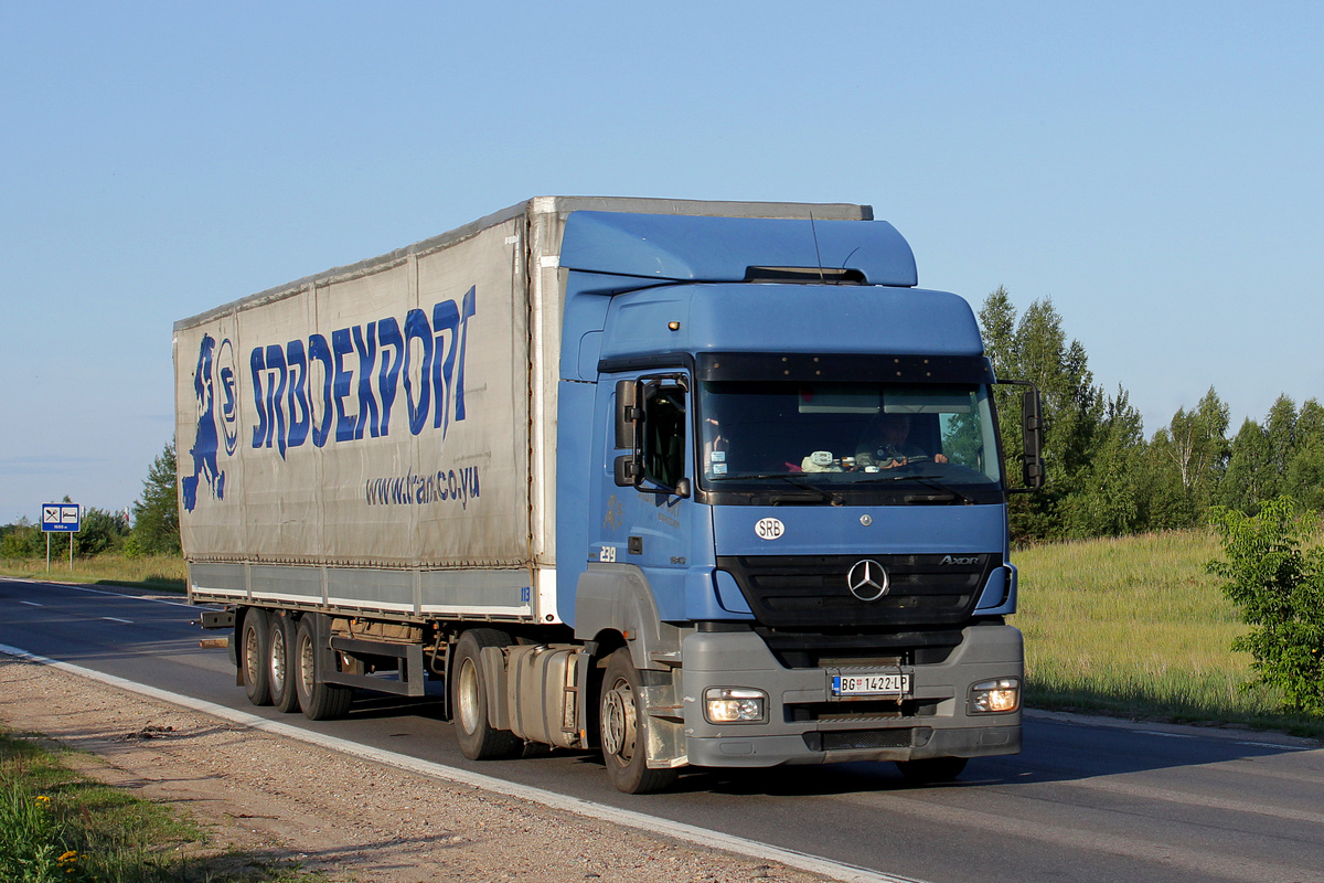 Сербия, № BG 1422-LP — Mercedes-Benz Axor 1843