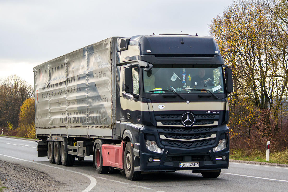 Львовская область, № ВС 8268 НС — Mercedes-Benz Actros ('2011) 1845