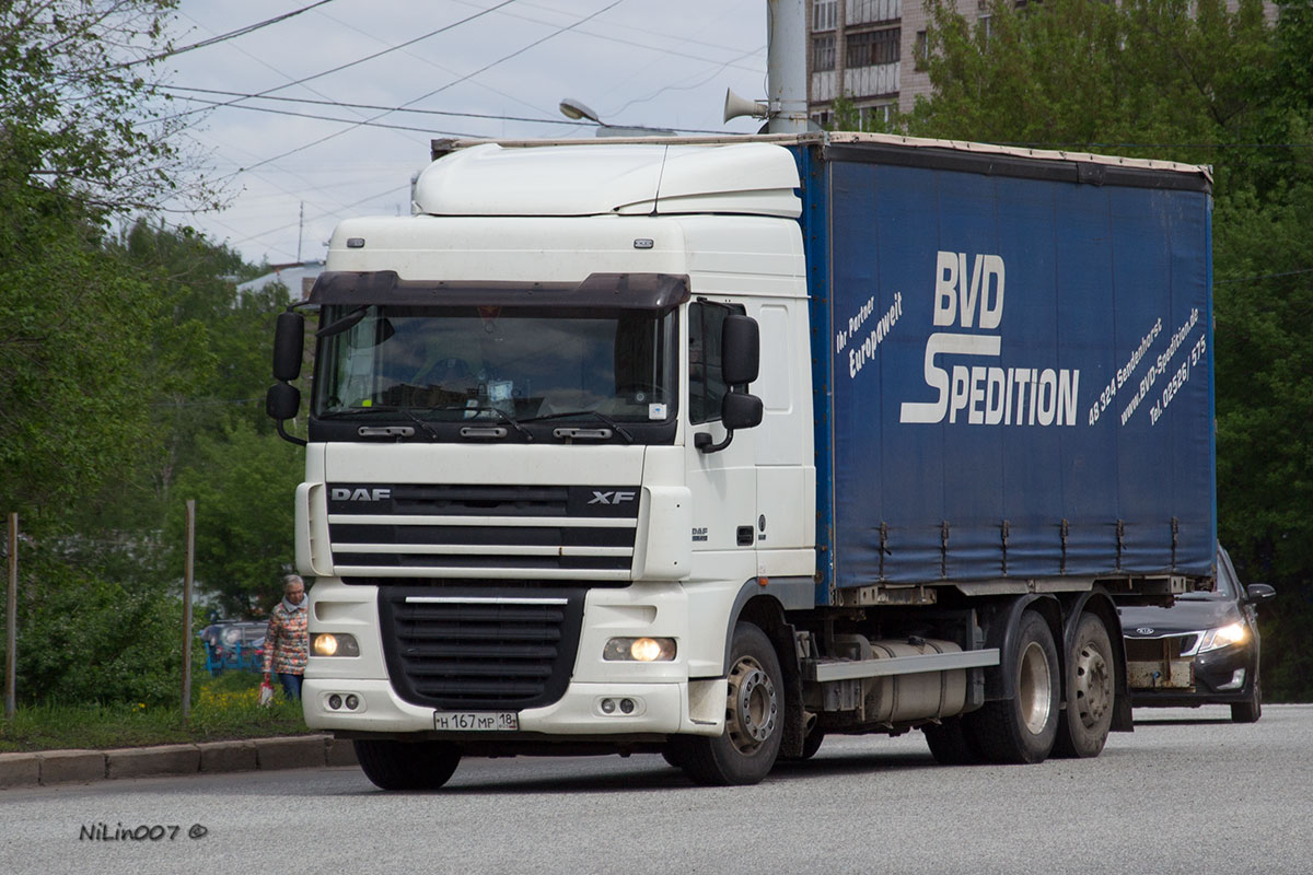 Удмуртия, № Н 167 МР 18 — DAF XF105 FAR