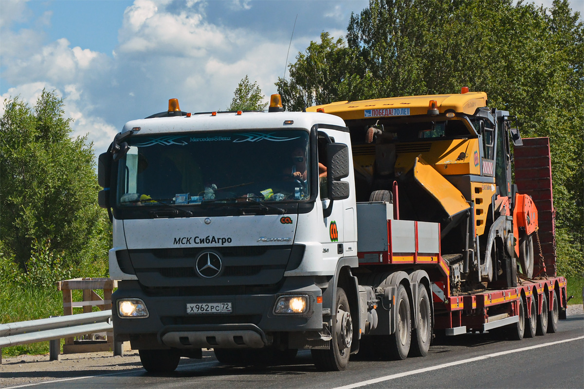 Тюменская область, № Х 962 РС 72 — Mercedes-Benz Actros '09 2641 [Z9M]