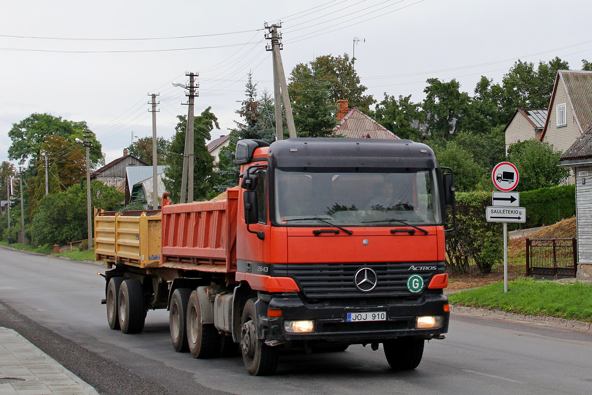 Литва, № JOJ 910 — Mercedes-Benz Actros ('1997) 2643