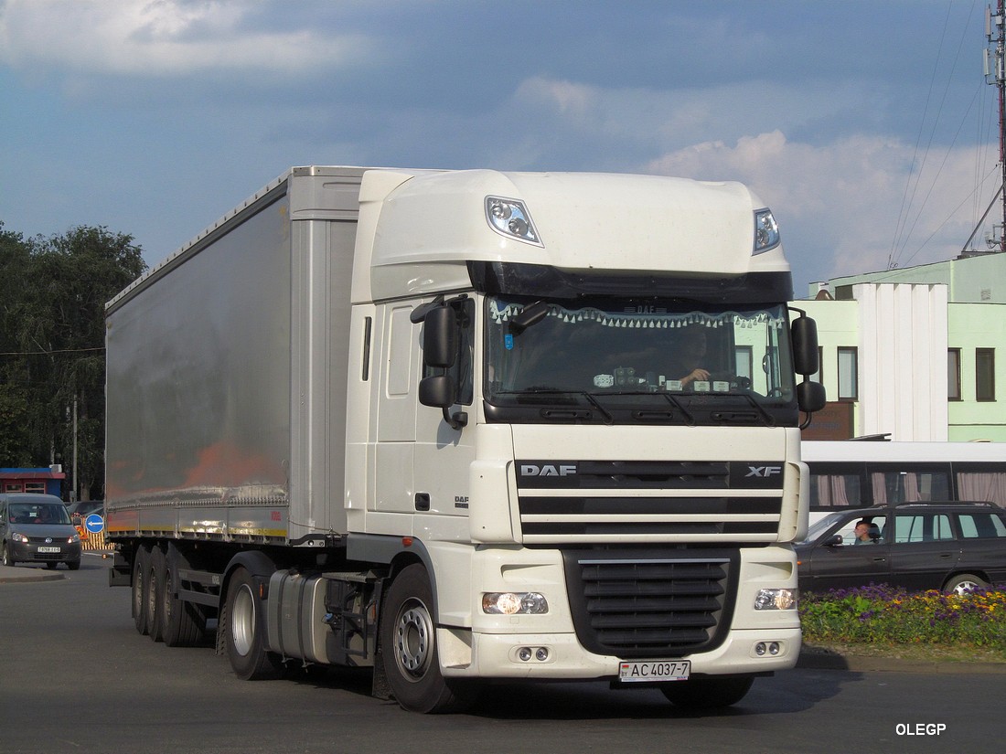 Минск, № АС 4037-7 — DAF XF105 FT