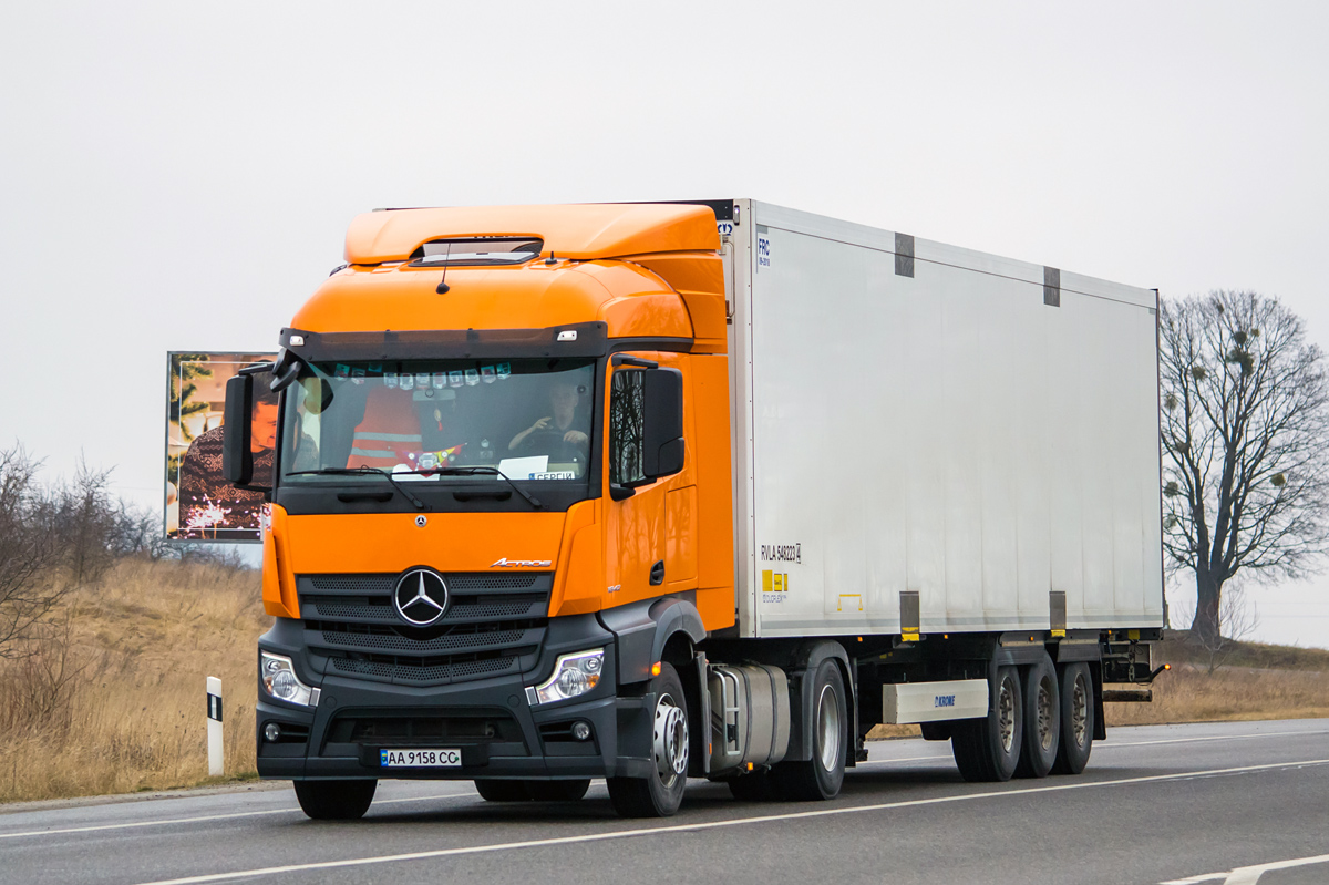 Киевская область, № АА 9158 СС — Mercedes-Benz Actros ('2018) 1842