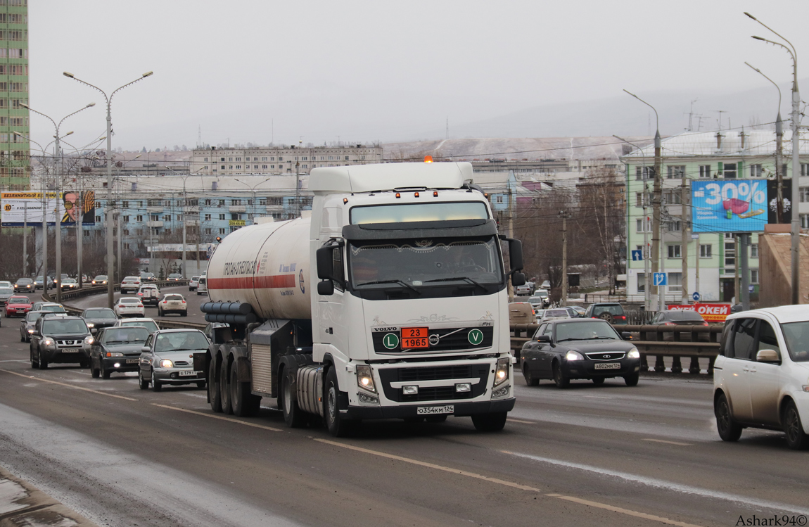 Красноярский край, № О 354 КМ 124 — Volvo ('2008) FH.460