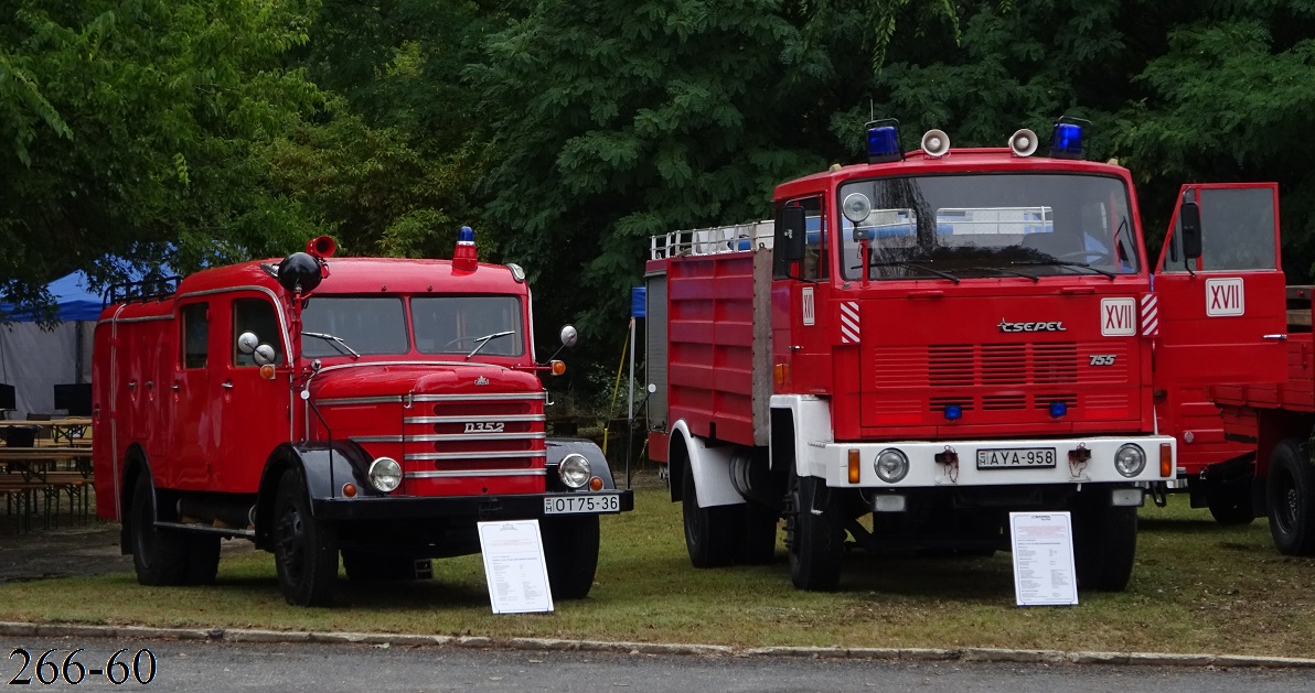 Венгрия, № OT 75-36 — Csepel D-352; Венгрия, № AYA-958 — Csepel (общая модель); Венгрия — 70 éves a Csepel Autógyár — Gyári Nap