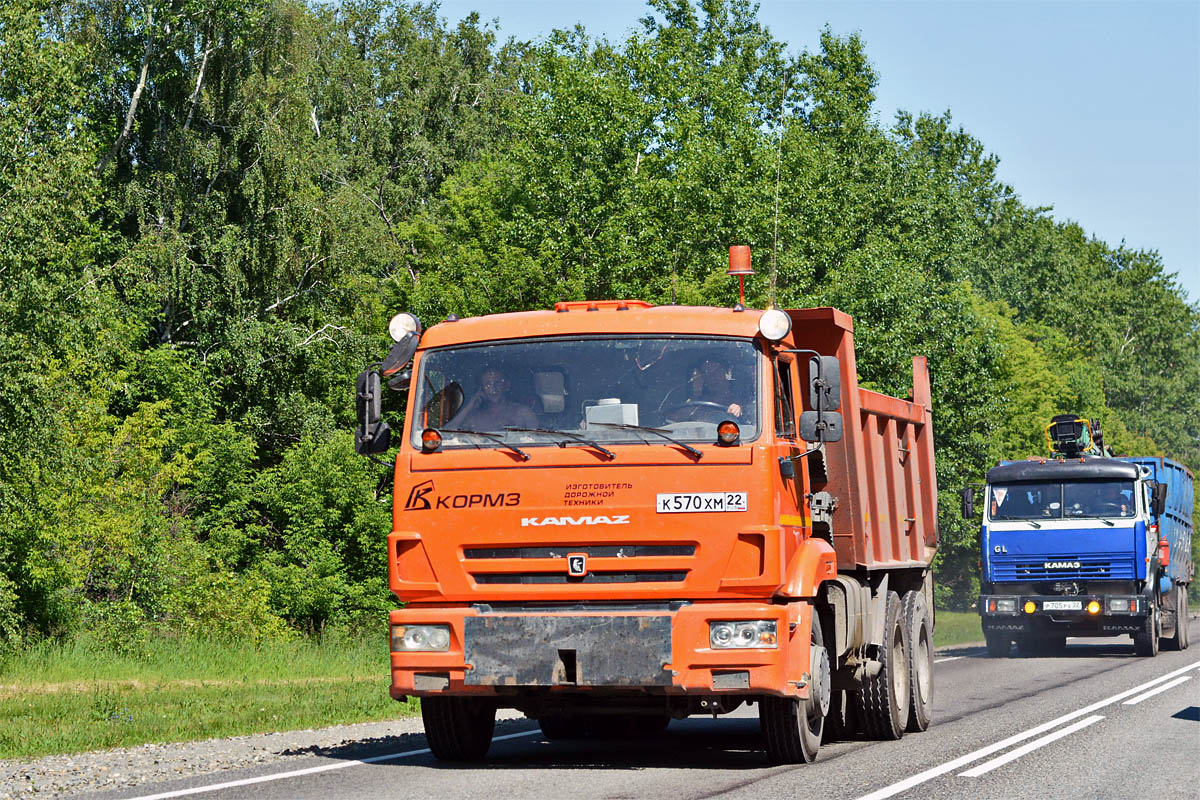 Алтайский край, № К 570 ХМ 22 — КамАЗ-65115-L4