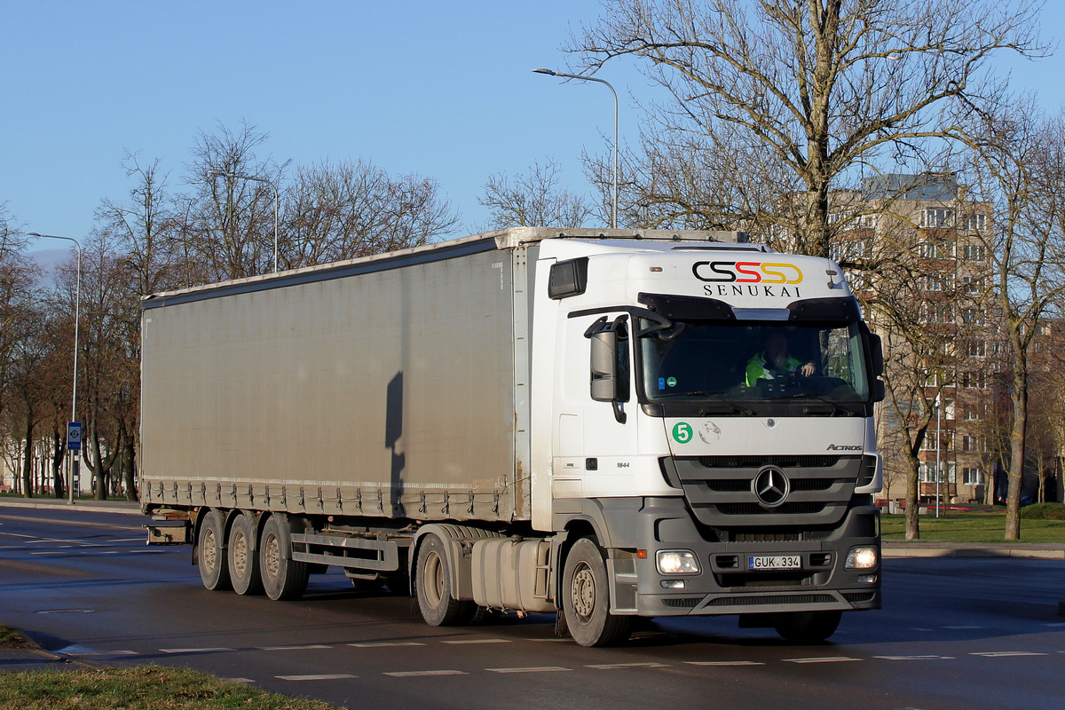 Литва, № GUK 334 — Mercedes-Benz Actros ('2009) 1844