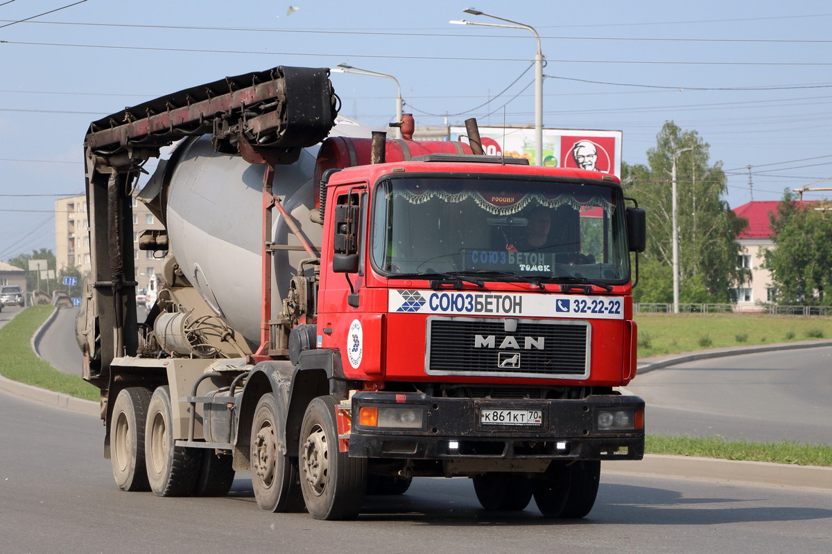 Томская область, № К 861 КТ 70 — MAN F2000 (общая модель)