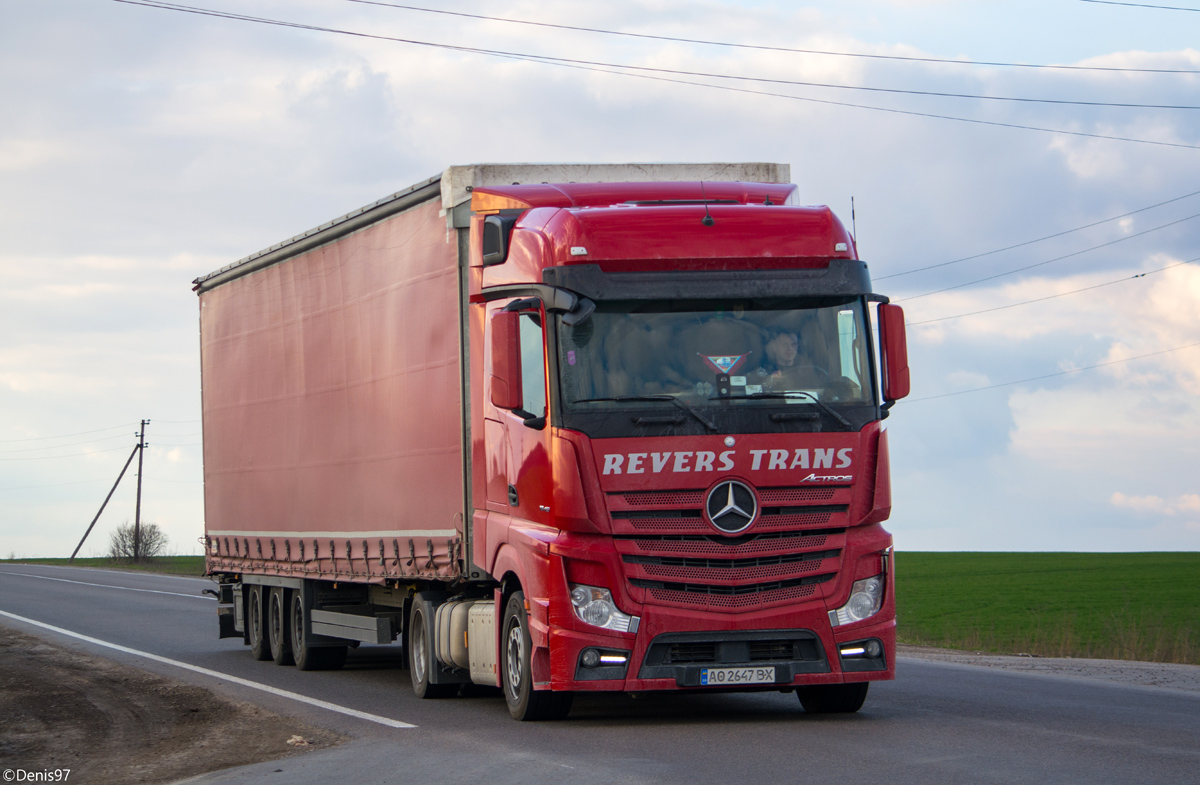 Закарпатская область, № АО 2647 ВХ — Mercedes-Benz Actros ('2011) 1845