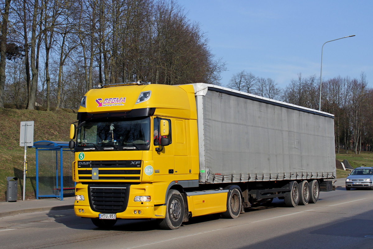 Литва, № HTU 651 — DAF XF105 FT