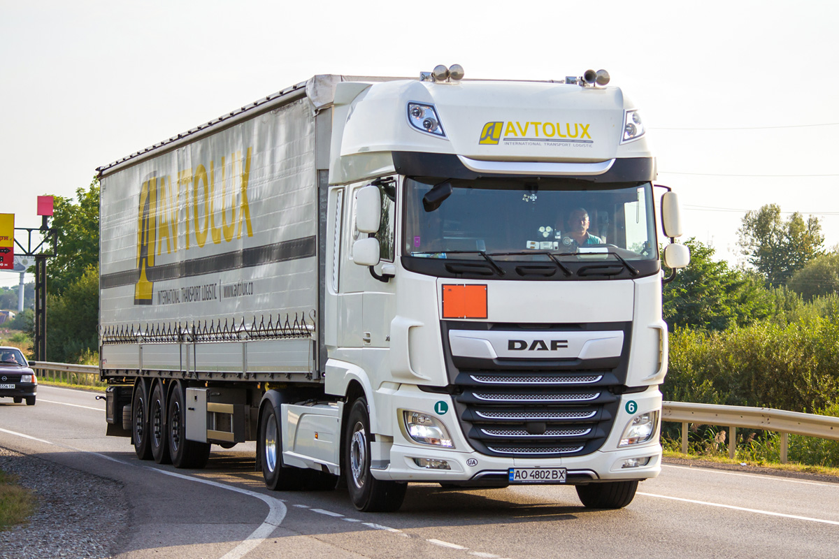 Закарпатская область, № АО 4802 ВХ — DAF XF Euro6 FT