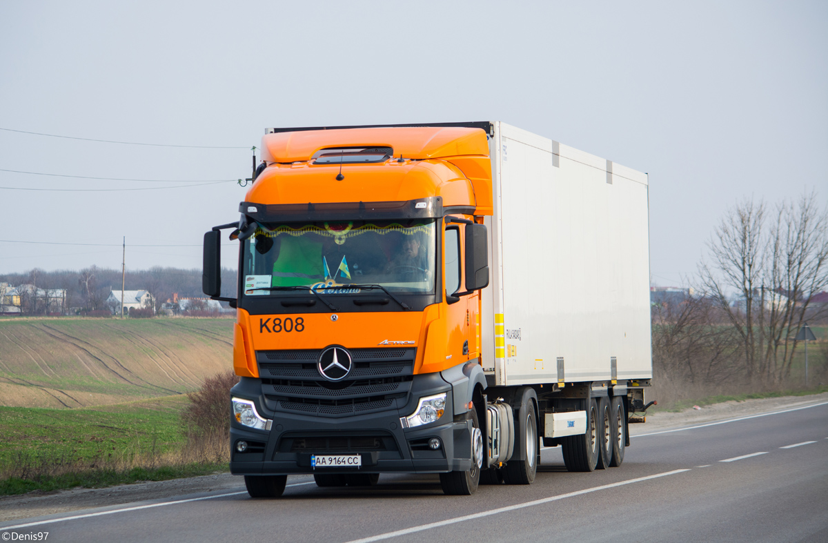 Киевская область, № K808 — Mercedes-Benz Actros ('2018) 1842